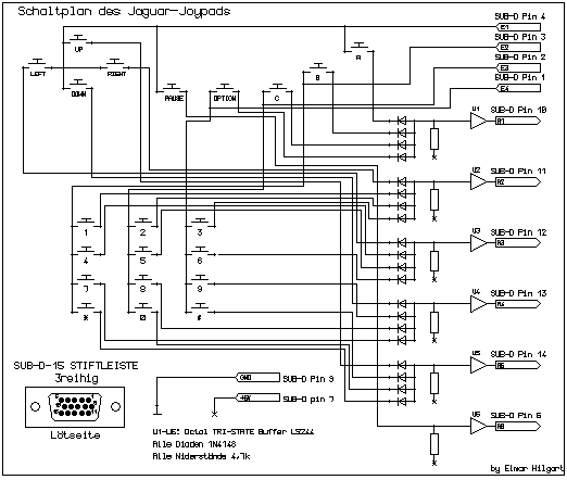 Schaltplan des Jaguar-Joypads(9.892Byte)