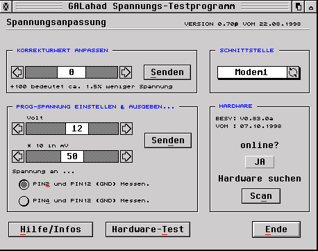 Spannungs-Testprogramm