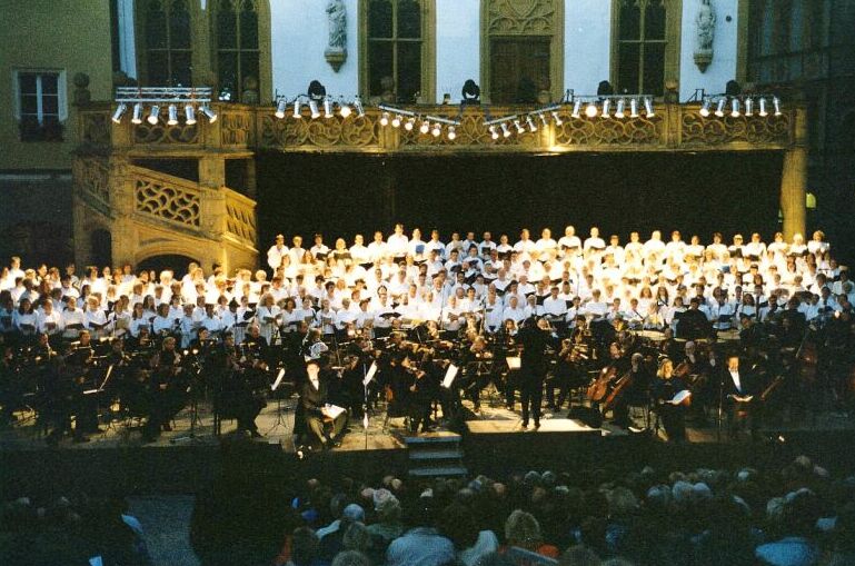 Carmina burana: Open air auf dem Amberger Marktplatz - 30. Juni 2000