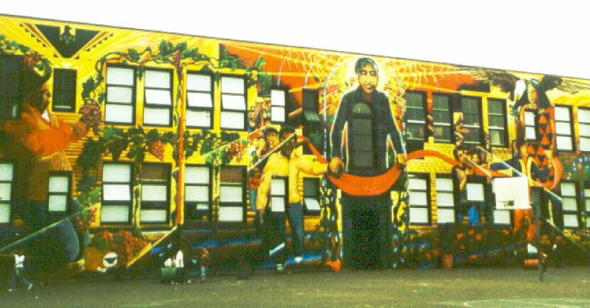 Fruitpickers (mural) - click to go back