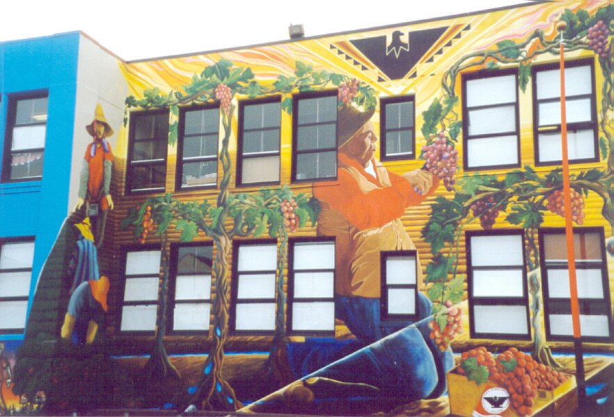 Fruitpickers (mural) - click to go back