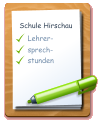 Schule Hirschau Lehrer- sprech- stunden